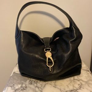 Dooney & Bourke black pebble leather.